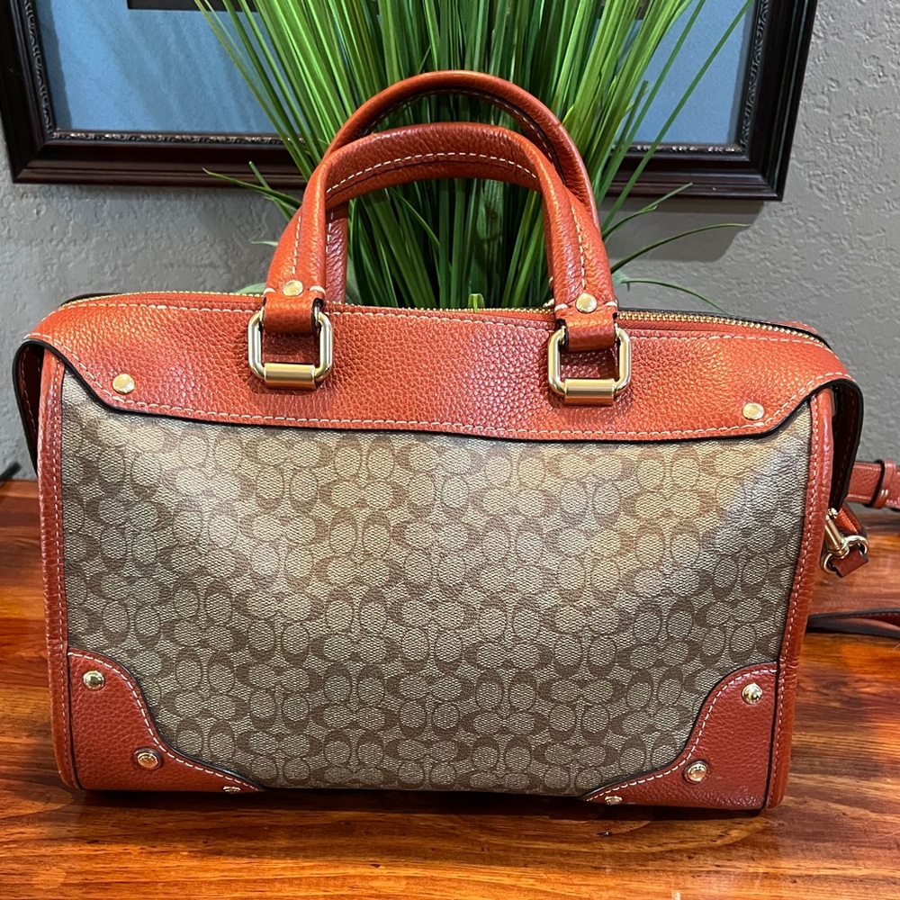 Coach Signature Rowan Satchel - Picture 3 of 5